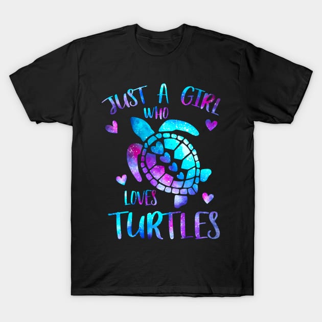 Just a girl who loves turtles T-Shirt by PrettyPittieShop